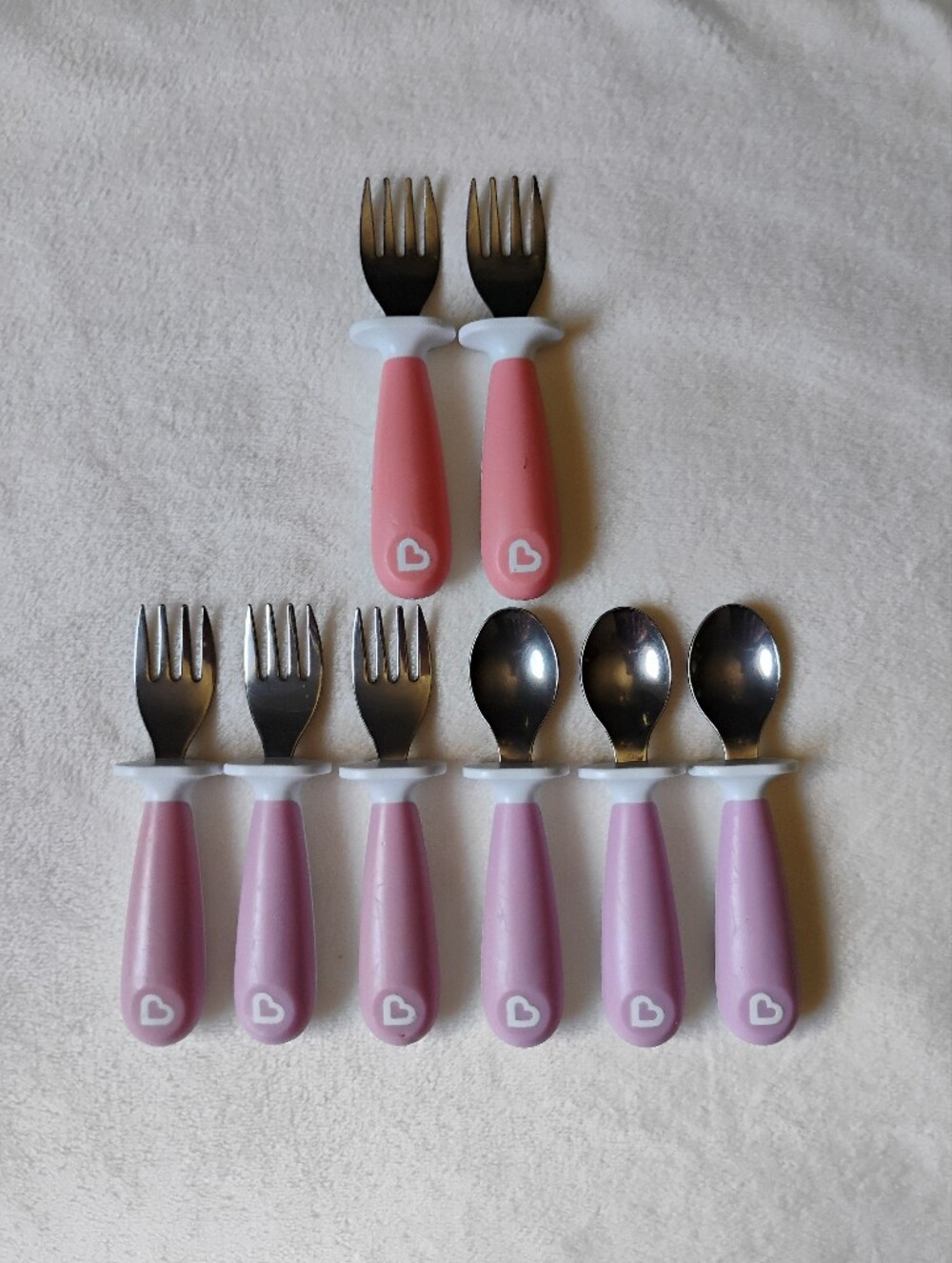 Munchkin Baby Toddler Forks Spoons Lot Of 8